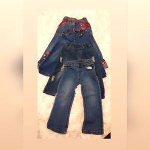Toddler girl denim jeans bundle